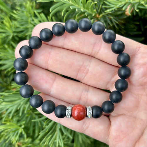 Náramek KORÁL a ONYX — foto 1