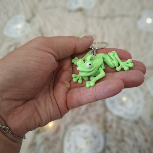 Přívěsek na klíče žabička — foto 1