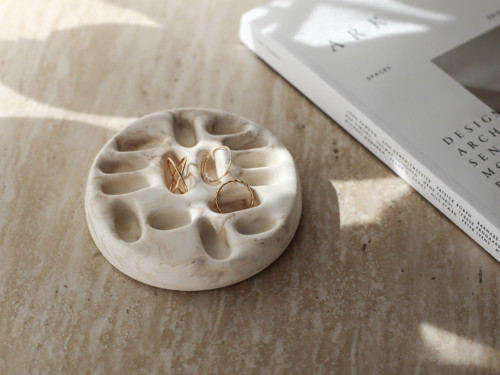 Tácek na šperky Gold coaster - Marble