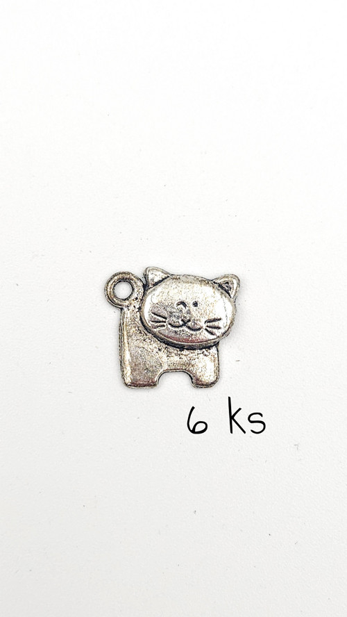 Hranaté kotě, 15x15 mm, 6 ks