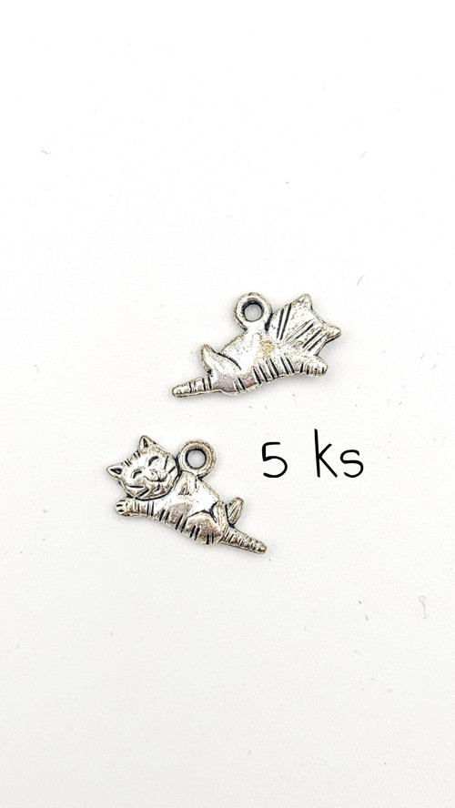 Odpočívající kočka, 20x10 mm, 5 ks