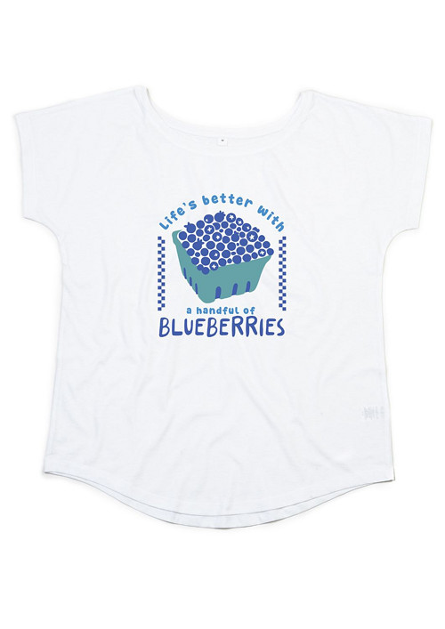 Bio dámské tričko "Blueberries" — foto 1