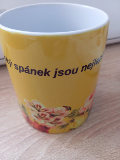 Hrneček s nápisem