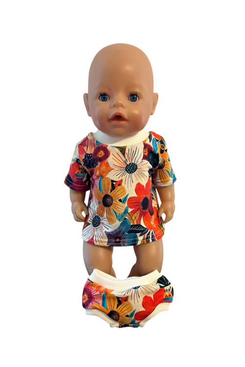 Oblečenie pre babiku Baby Born 43 cm - kvety