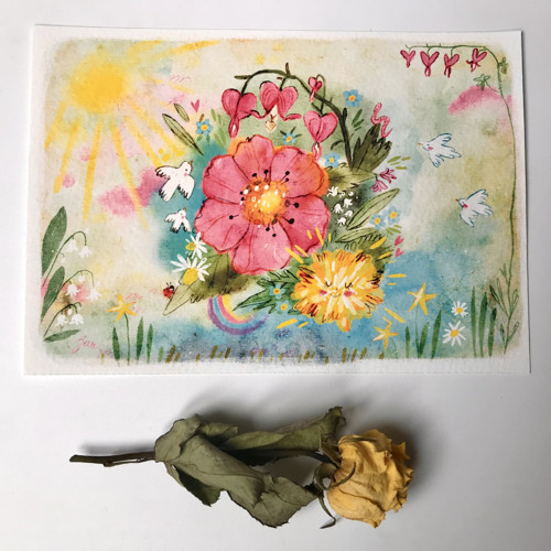 Púpavové slniečko - print A5