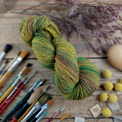 Ručně předená příze, merino blend #28
