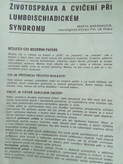 Lumboischiadický syndrom