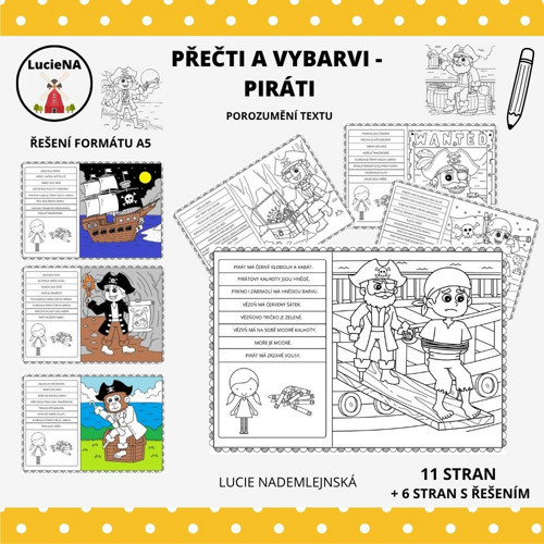 Přečti A Vybarvi - Piráti
