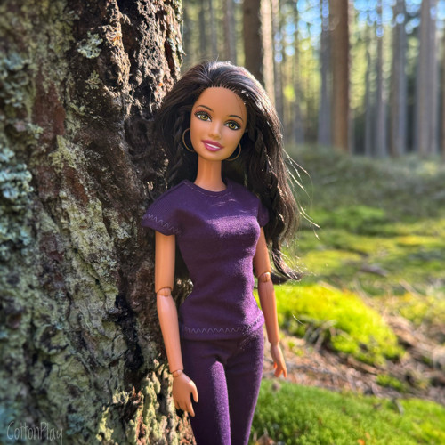 Tričko pro Barbie - fialové