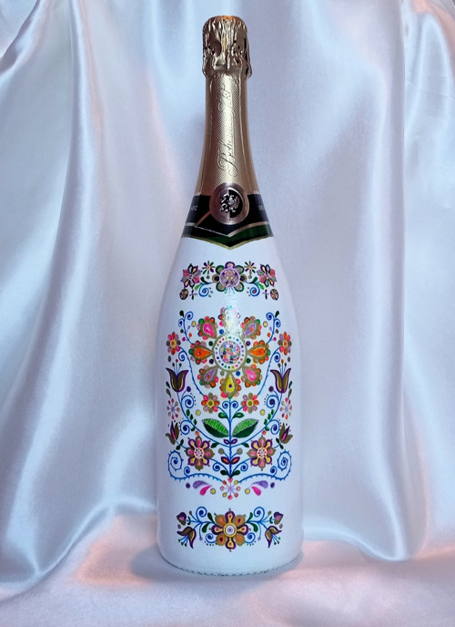 Ručně malovaný sekt Lidový