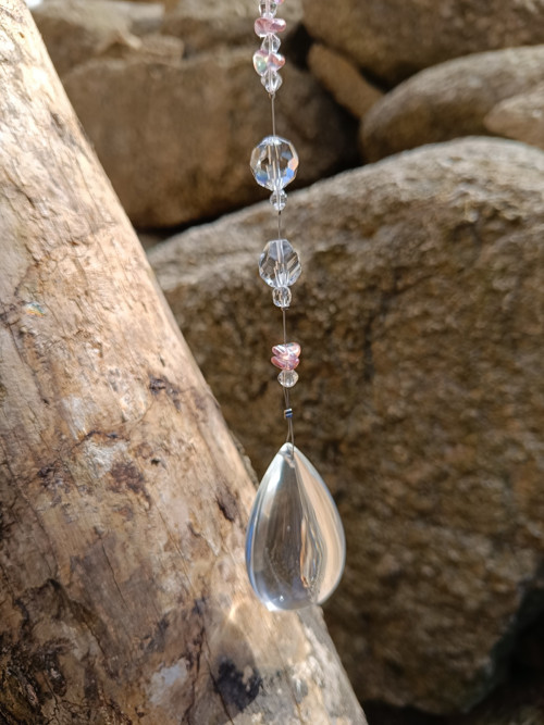 Suncatcher - růžová rosa