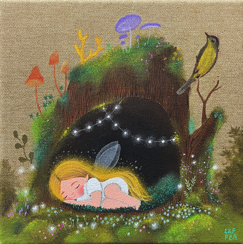 Lesní víla - 20x20cm — foto 1