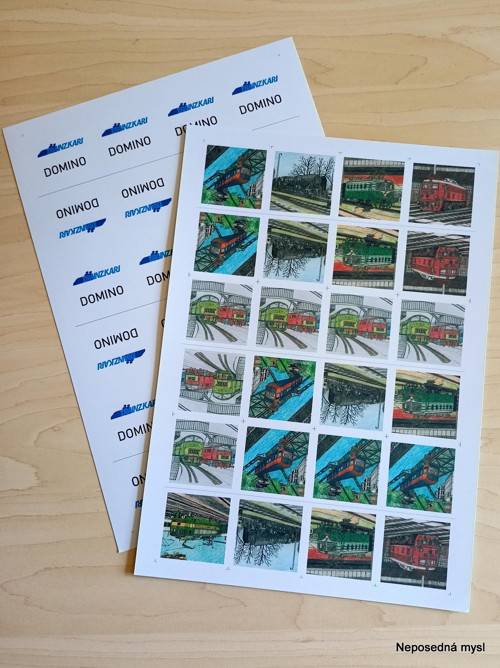 Domino s vlaky Trainzkari
