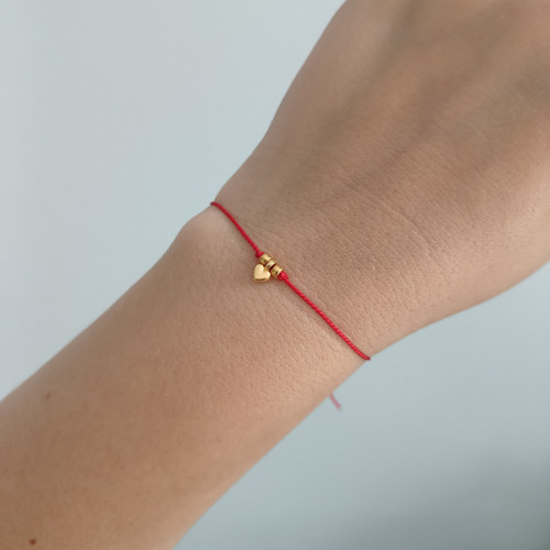 "Mini Love" náramek Luxury 24K Gold ed. - red