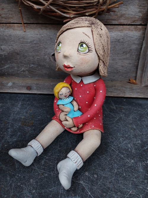 Holčička s panenkou (na přání ) — foto 1