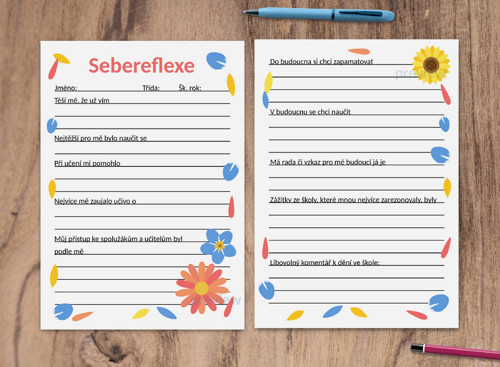 (formativní) Sebereflexe floral 2 - mix