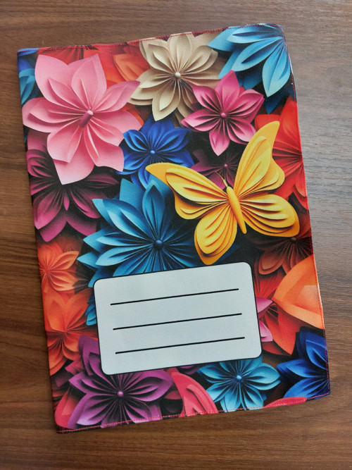 Obal na sešit A5 - květy