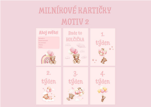 Milníkové kartičky - Motiv 2