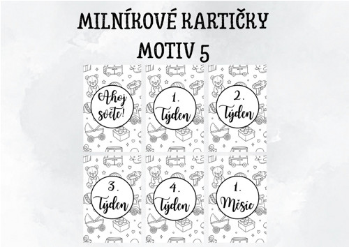 Milníkové kartičky - Motiv 5