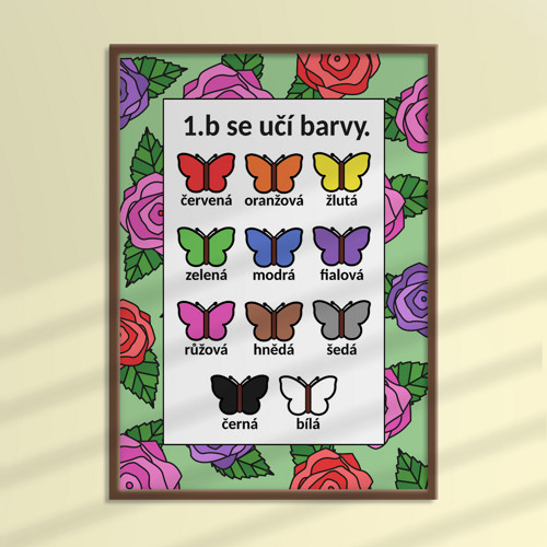 Učení sa barev floral 3 - růže — foto 1