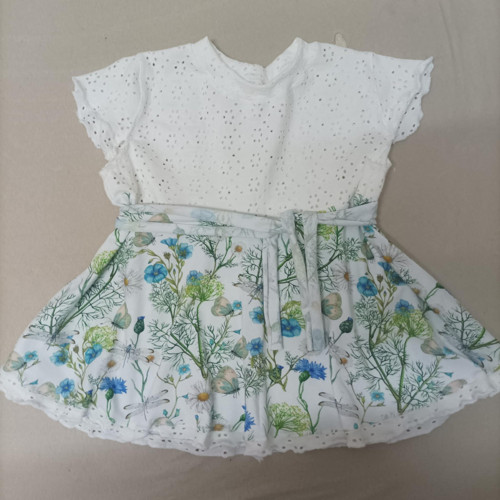 Dívčí šaty, velikost 98-104, materiál úplet + made