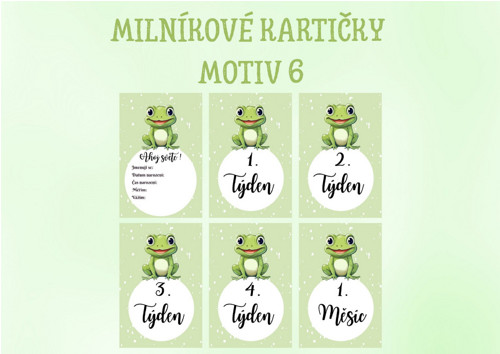 Milníkové kartičky - Motiv 6