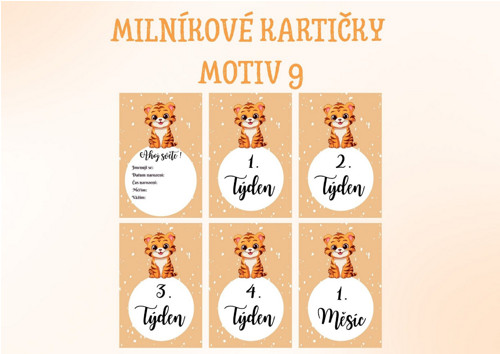 Milníkové kartičky - Motiv 9