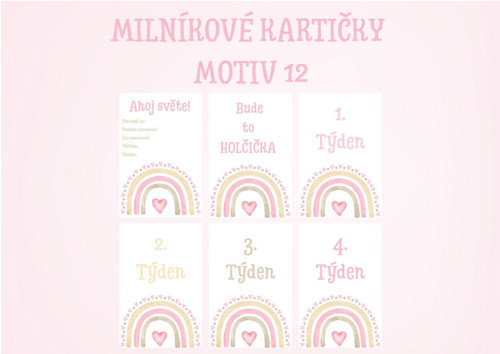Milníkové kartičky - Motiv 12