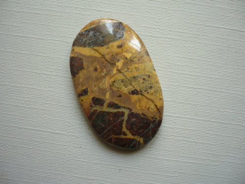 Kabošon - tiger skin jaspis 32 mm, č.10f