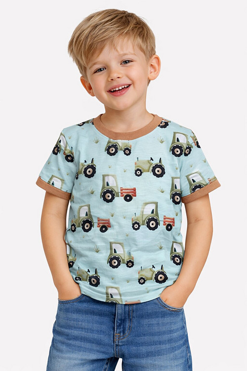 Zelené traktory - tričko vel. 110