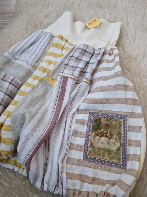 Lněný patchwork