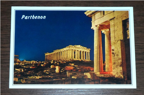 Čistá POHLEDNICE • chrám Parthenon, Athény, Řecko — foto 1