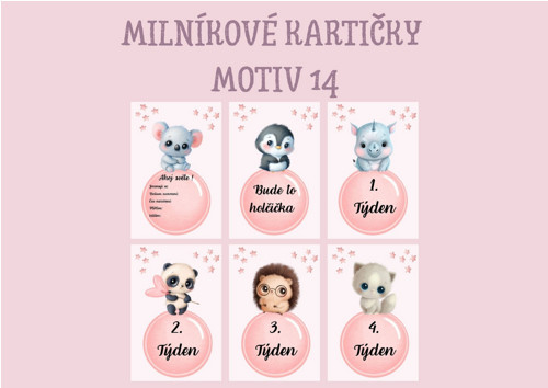 Milníkové kartičky - Motiv 14