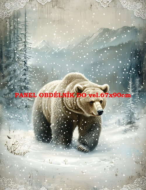 Bavlněný panel - varianty velikostí / 11x15 cm