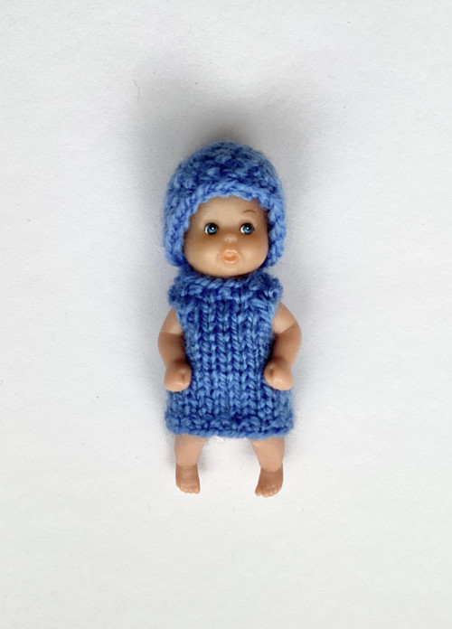 Svetřík a čepička pro miminko 7 cm