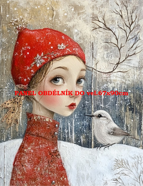 Bavlněný panel 11x15 cm - skladem — foto 1