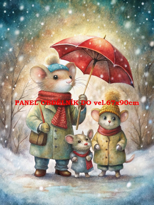 Bavlněný panel 11x15 cm - skladem