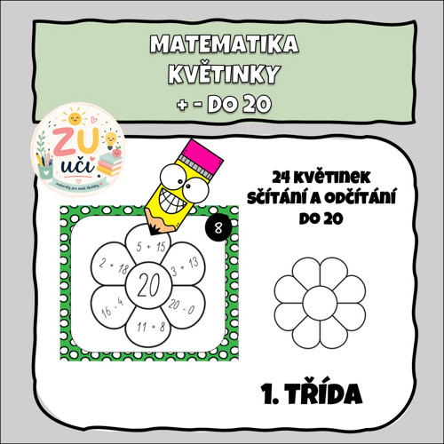 Matematické květiny - + - do 20