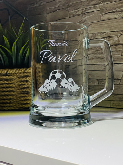 Pivní sklenice pro trenéra