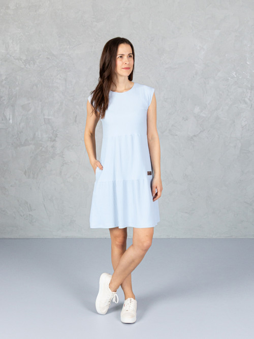 Drexiss dámské letní šaty SOFIE SILK LIGHT BLUE