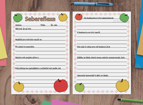 (formativní) Sebereflexe fruit - jablka — foto 1