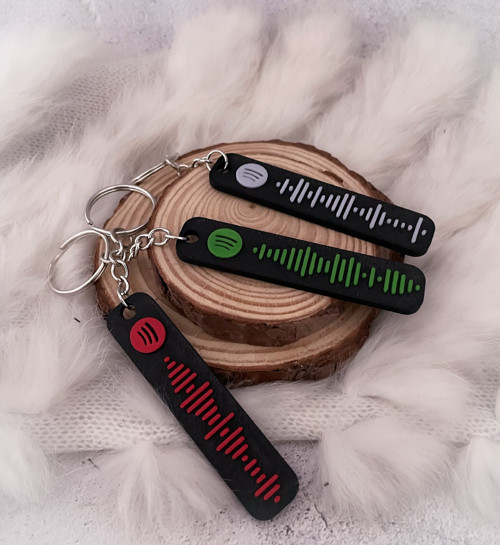 Klíčenka přívěsek kód písničky personalizovatelné