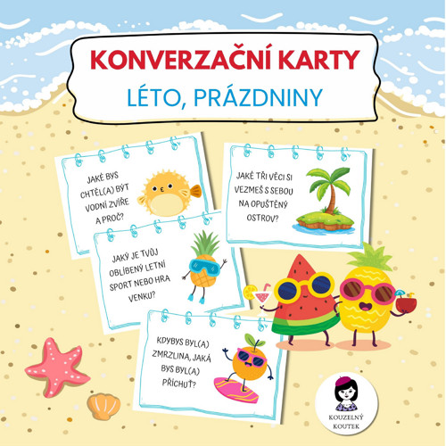 Konverzační kartičky - léto, prázdniny, dovolená