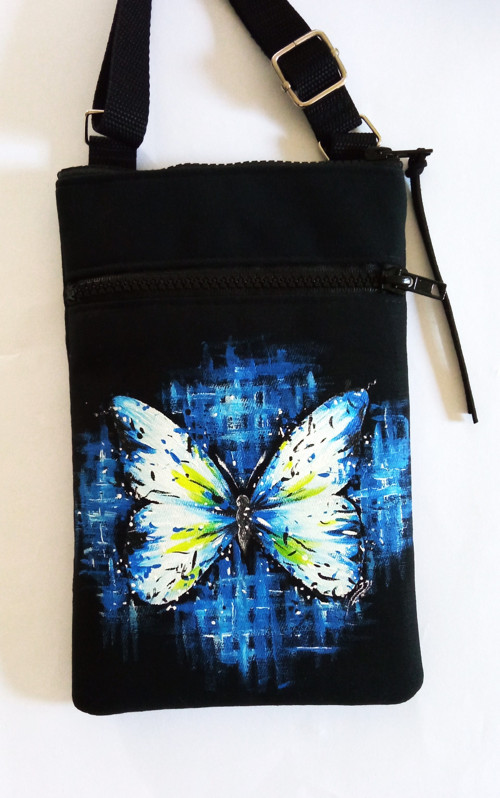 Malá crossbody s kapsou-MOTÝL