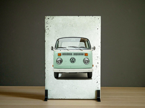 Betonový poster – VW Bus