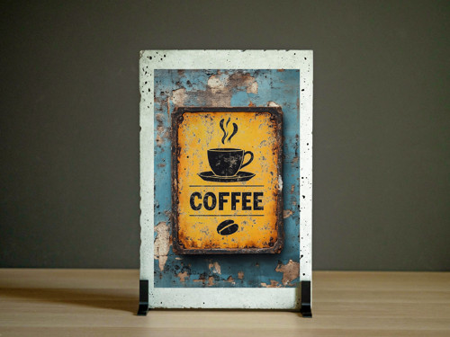 Betonový poster – Coffee
