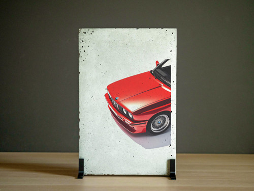 Betonový poster – BMW