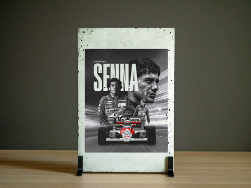 Betonový Plakát – Senna F1