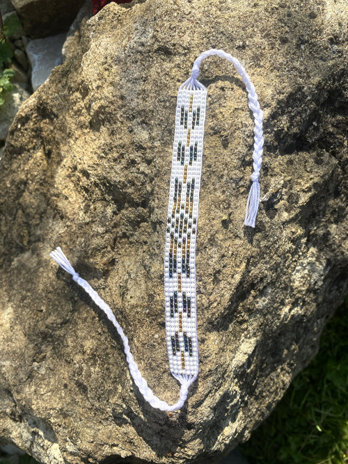 Náramek Aztec duhová zelená