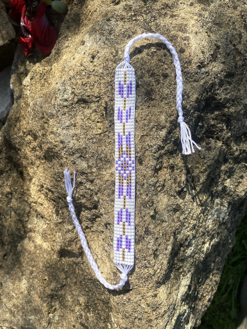 Náramek Aztec fialová